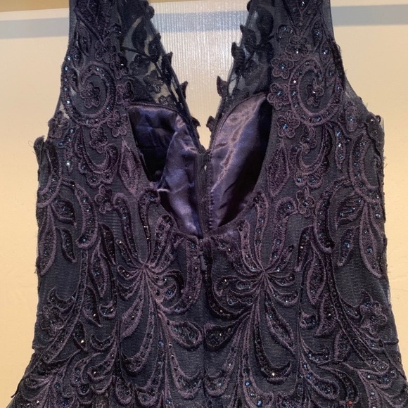 Camille navy blue formal dress - Picture 4 of 5